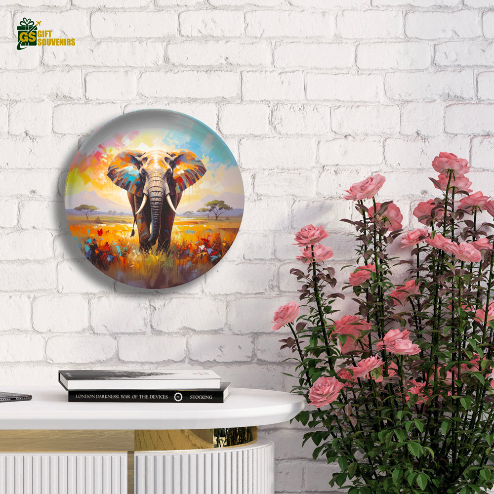 Elephant artwork wall décor for living room or office