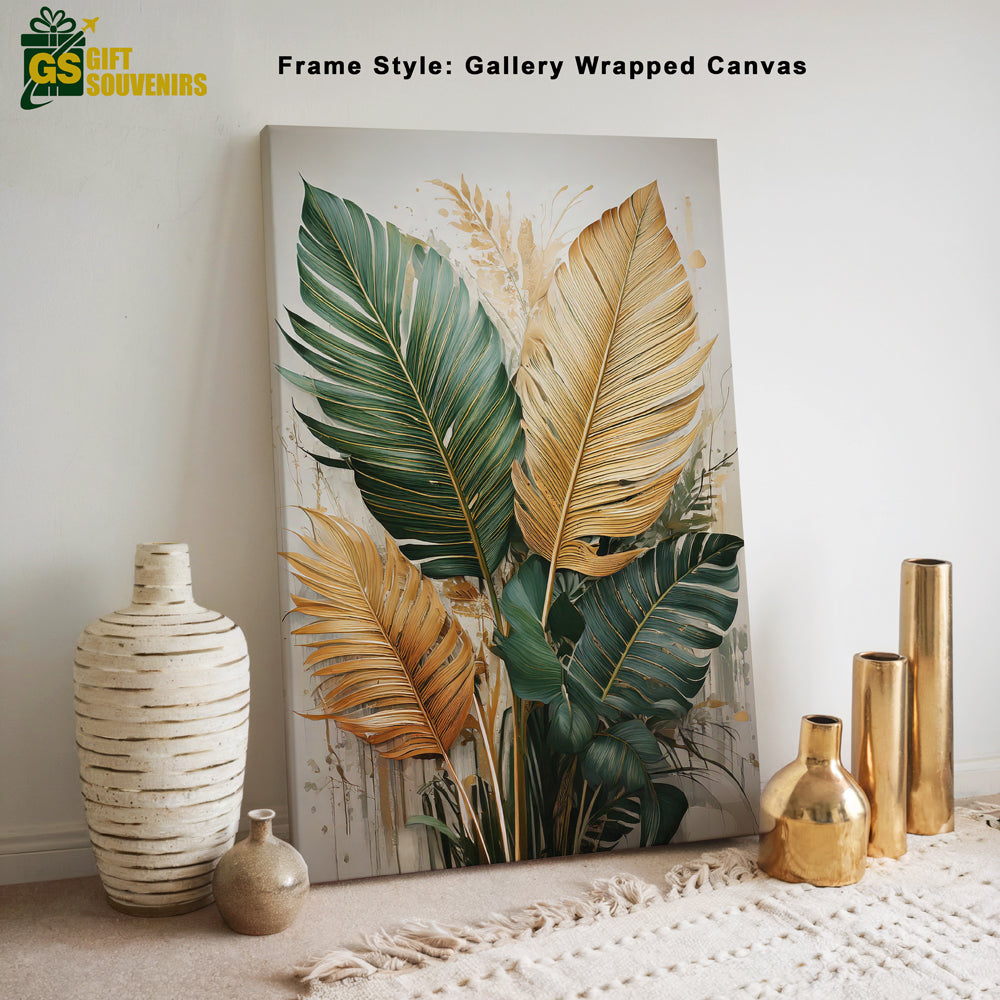 Palm Serenity – Tropical Botanical Canvas Wall Décor