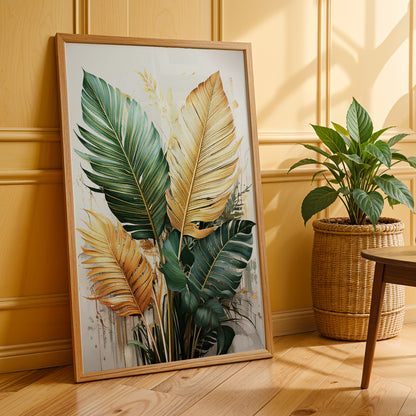 Palm Serenity – Tropical Botanical Canvas Wall Décor