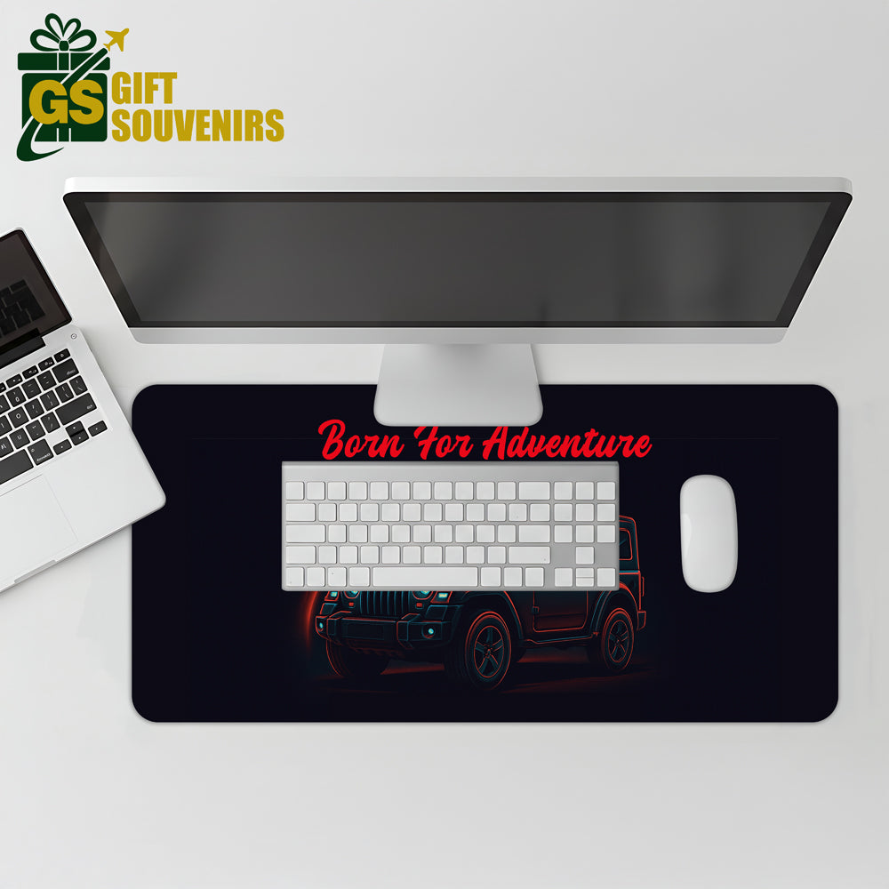 Off-road adventure desk mat for car and travel lovers