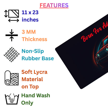 Thar style automotive deskpad with rugged design