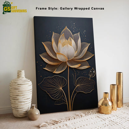 Lotus Radiance – A Symbol of Serenity and Elegance Canvas Wall Art