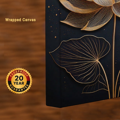 Lotus Radiance – A Symbol of Serenity and Elegance Canvas Wall Art