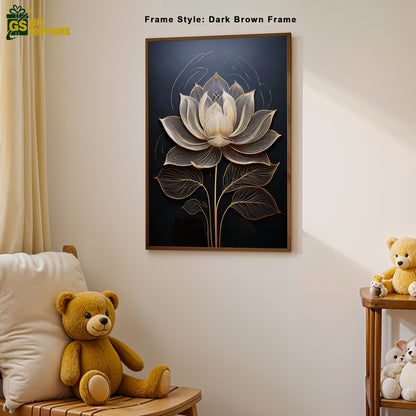 Bloom of Tranquility – Lotus Canvas Wall Art