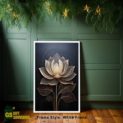 Bloom of Tranquility – Lotus Canvas Wall Art