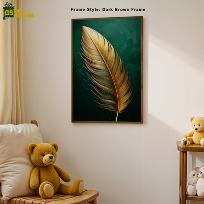 Majestic Elegance – Feather Canvas Inspired by Indian Palaces