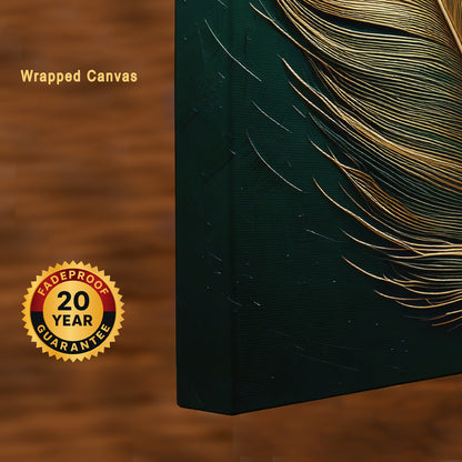 Majestic Elegance – Feather Canvas Inspired by Indian Palaces