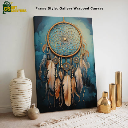 Eternal Dreams – Vastu Inspired Dreamcatcher Canvas Wall Art
