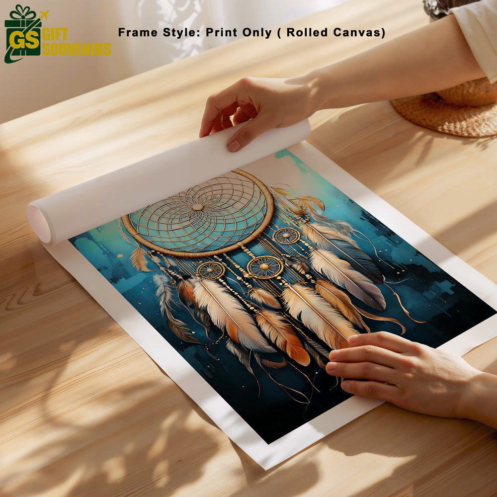 Eternal Dreams – Vastu Inspired Dreamcatcher Canvas Wall Art