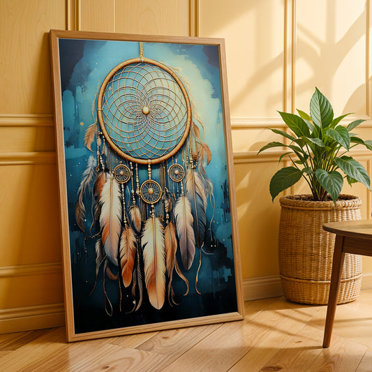 Eternal Dreams – Vastu Inspired Dreamcatcher Canvas Wall Art