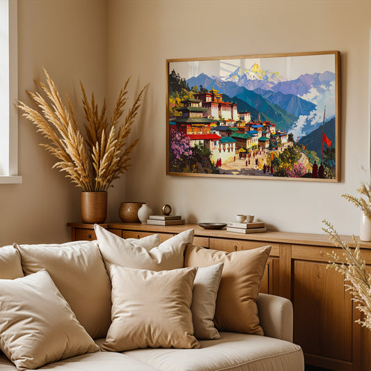 Tranquil Heights – Ladakh Monastery Canvas Wall Art