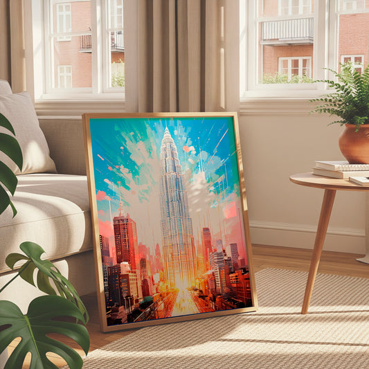 Rising Horizons – Modern Skyscraper Canvas Wall Art
