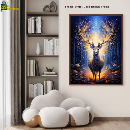 Spirit of the Wild – Mystical Deer Canvas Wall Art