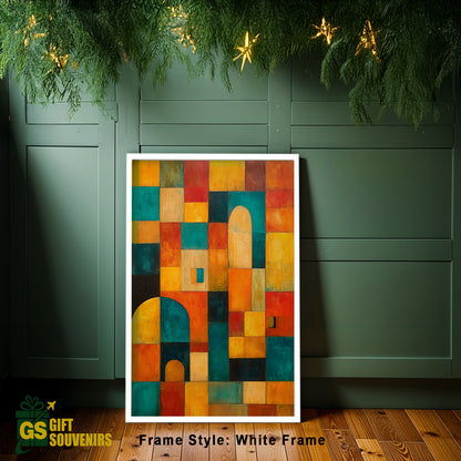 Echoes of Heritage – Abstract Arch Motif Canvas Wall Art