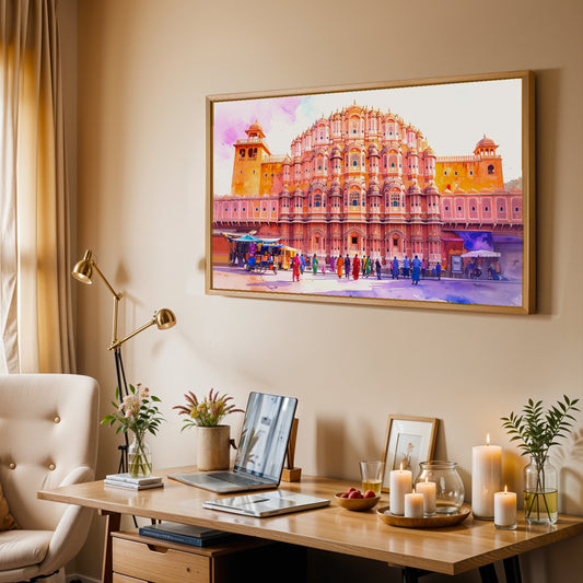 Royal Facade – Hawa Mahal Canvas Wall Art