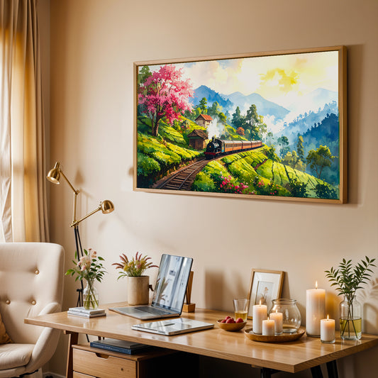 Tracks of Tranquility – Inspired by Ooty Toy Train Journey Canvas Wall Art