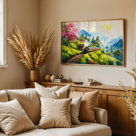 Tracks of Tranquility – Inspired by Ooty Toy Train Journey Canvas Wall Art
