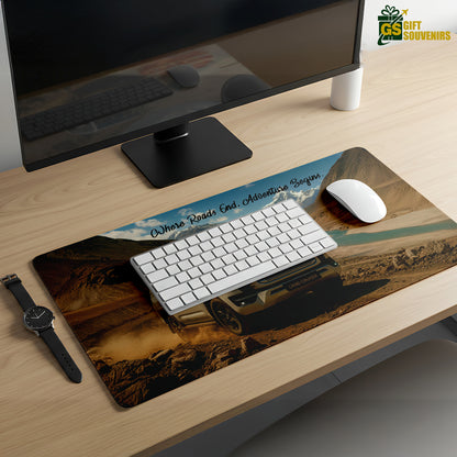 Where Roads End, Adventure Begins – Land Cruiser Desk Pad | Desk Mat