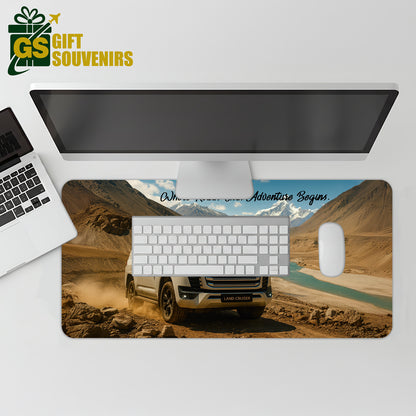 Where Roads End, Adventure Begins – Land Cruiser Desk Pad | Desk Mat