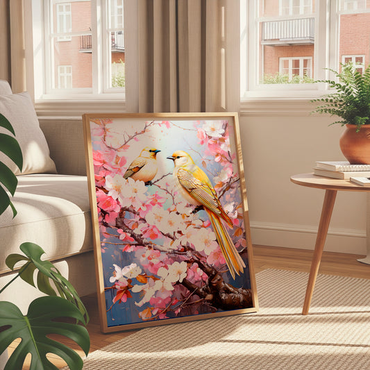 Blossoms of Serenity – Harmony in Bloom Canvas Wall Art