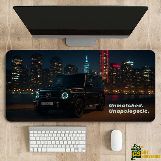 Unmatched. Unapologetic. – Mercedes G63 Desk Pad | Desk Mat