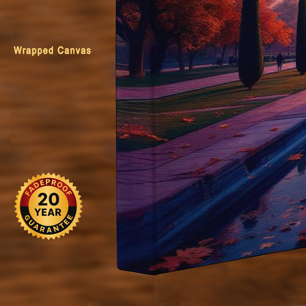 Radiance of Love – Taj Mahal Reflections at Dusk Canvas Wall Art