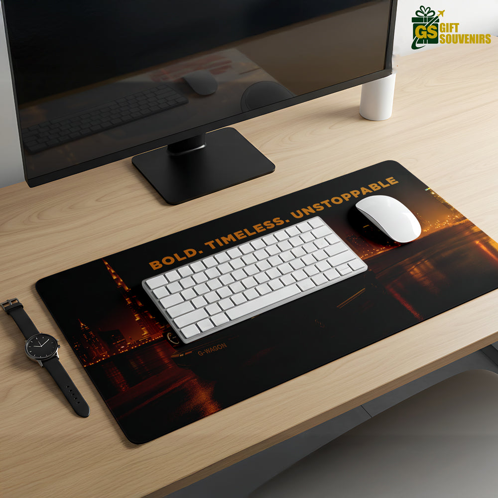 Bold. Timeless. Unstoppable. – Mercedes G-Wagon Desk Pad | Desk Mat