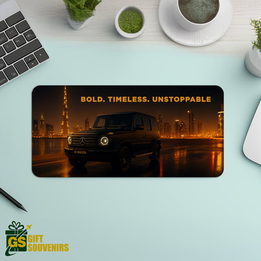 Bold. Timeless. Unstoppable. – Mercedes G-Wagon Desk Pad | Desk Mat