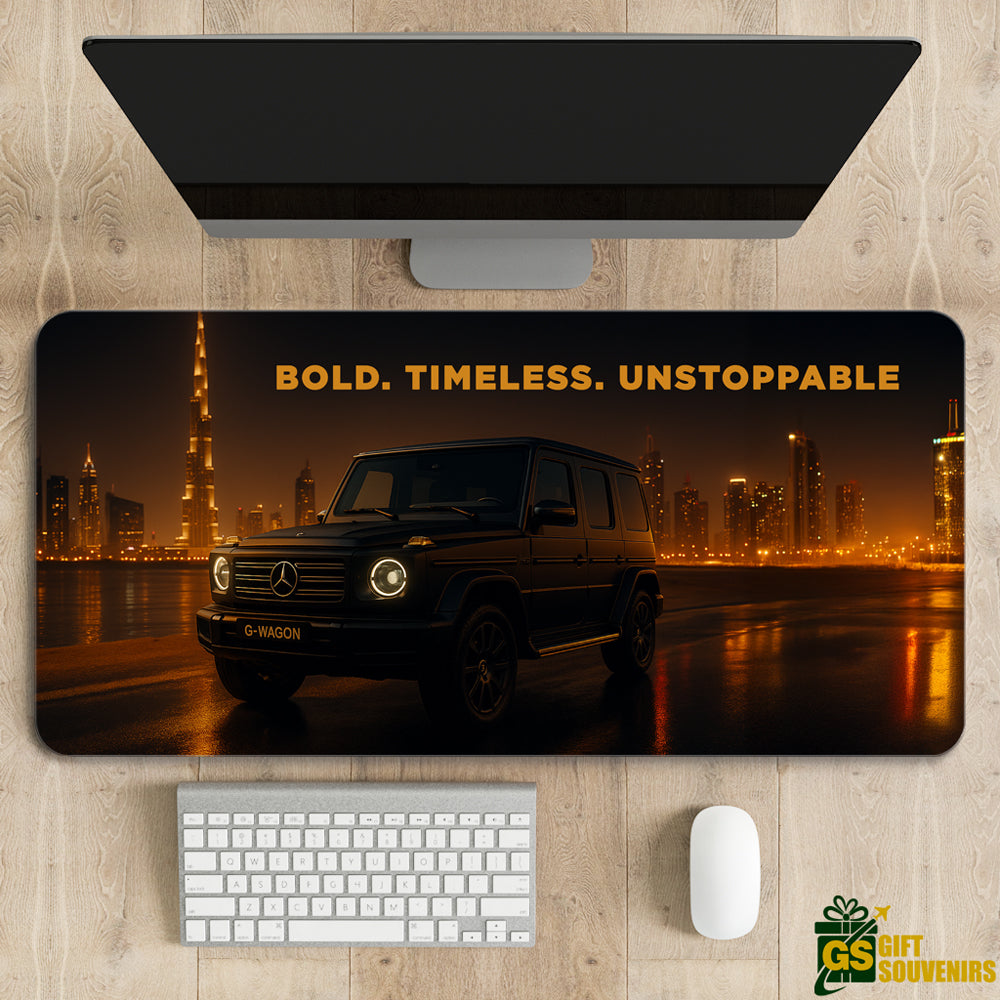 Bold. Timeless. Unstoppable. – Mercedes G-Wagon Desk Pad | Desk Mat