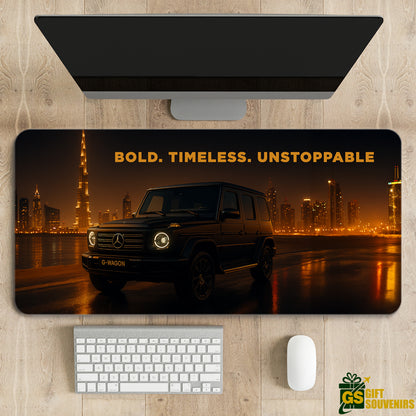 Bold. Timeless. Unstoppable. – Mercedes G-Wagon Desk Pad | Desk Mat