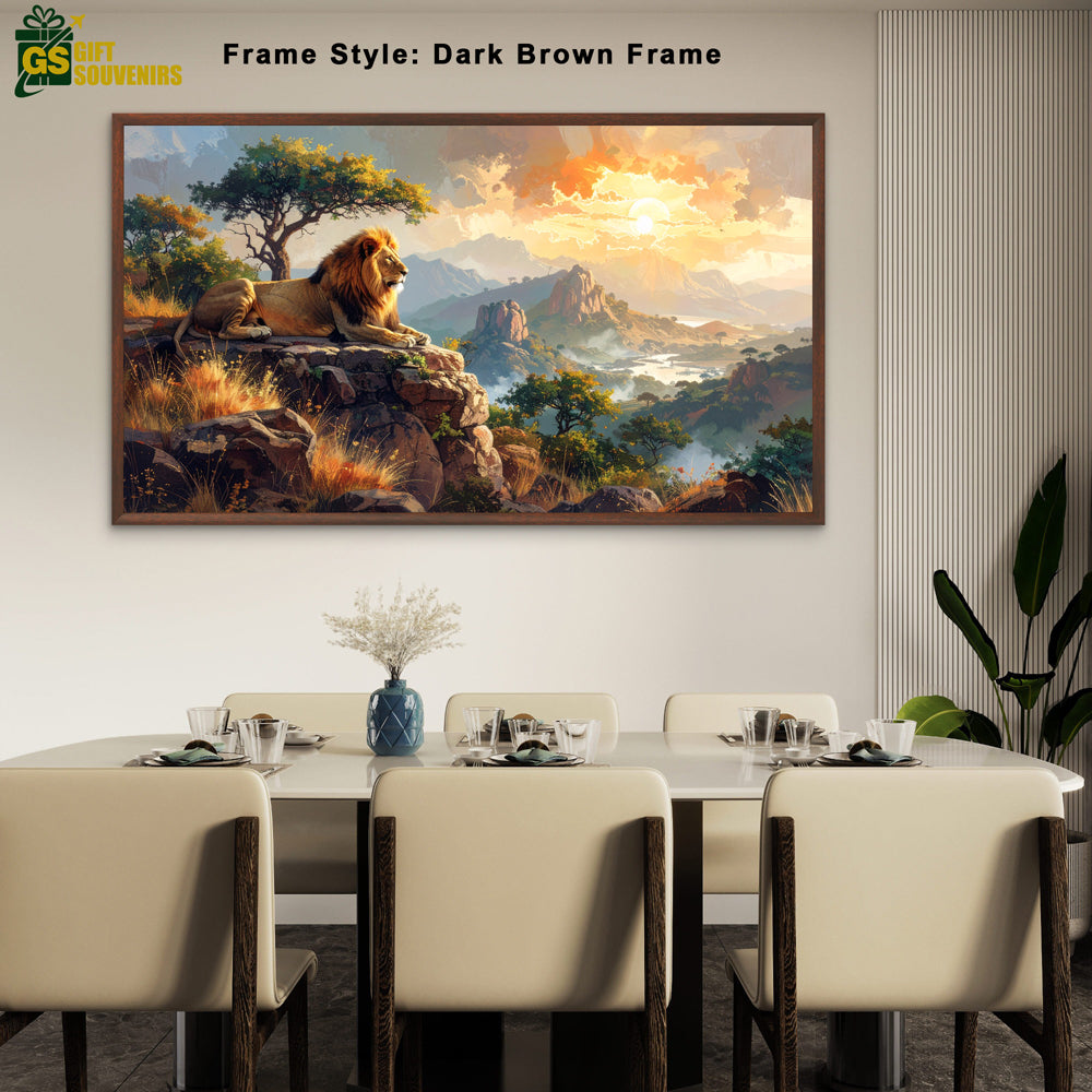 Guardian of Gir – Pride of the Wild Canvas Wall Art