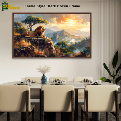 Guardian of Gir – Pride of the Wild Canvas Wall Art
