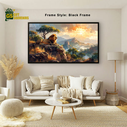 Guardian of Gir – Pride of the Wild Canvas Wall Art