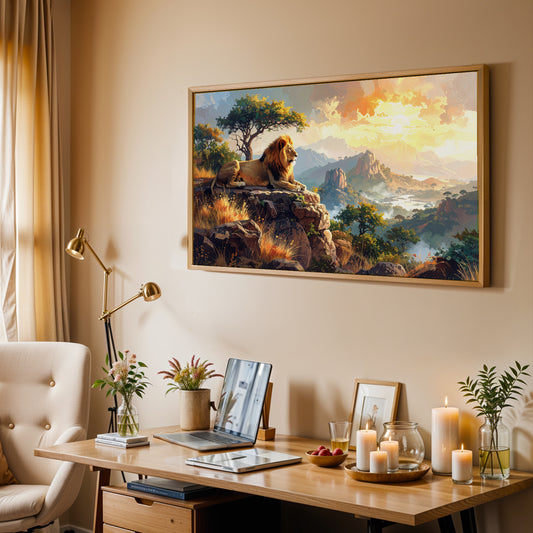 Guardian of Gir – Pride of the Wild Canvas Wall Art