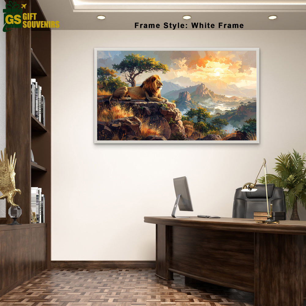 Guardian of Gir – Pride of the Wild Canvas Wall Art