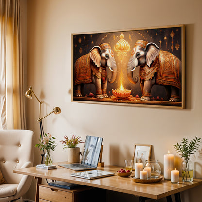 Sacred Guardians – Blessings of Prosperity Canvas Wall Art