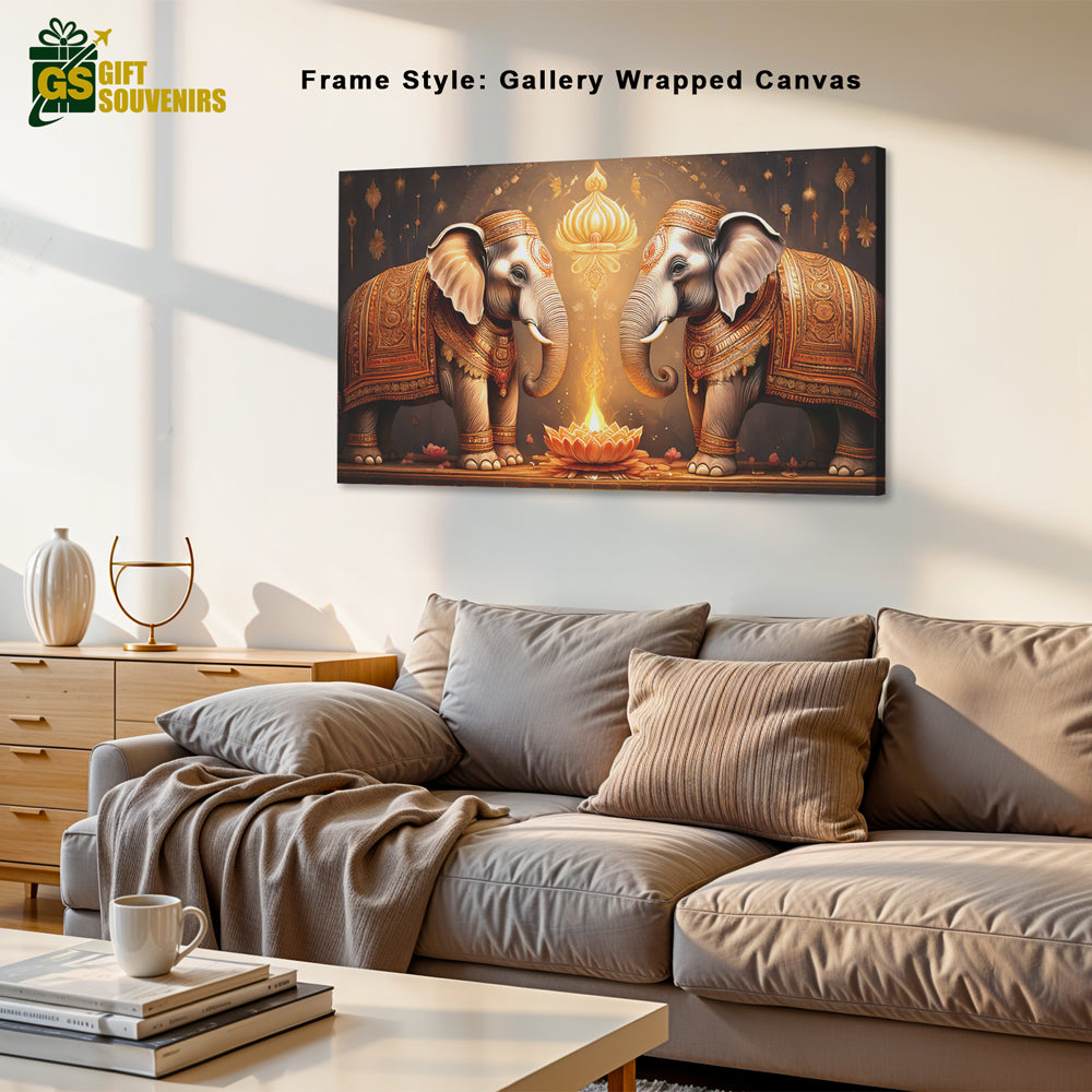 Sacred Guardians – Blessings of Prosperity Canvas Wall Art