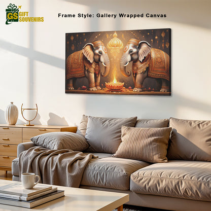 Sacred Guardians – Blessings of Prosperity Canvas Wall Art