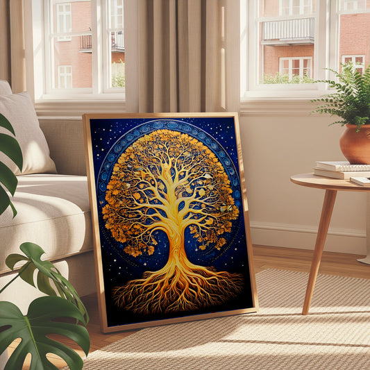 Eternal Roots – Vaastu Tree of Life Canvas Canvas Wall Art