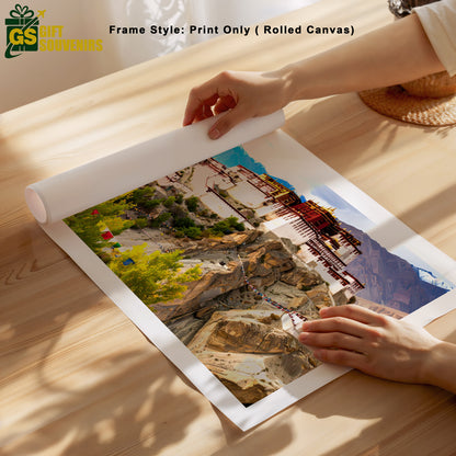 Key Monastery – Sentinel of Spiti Canvas Wall Art