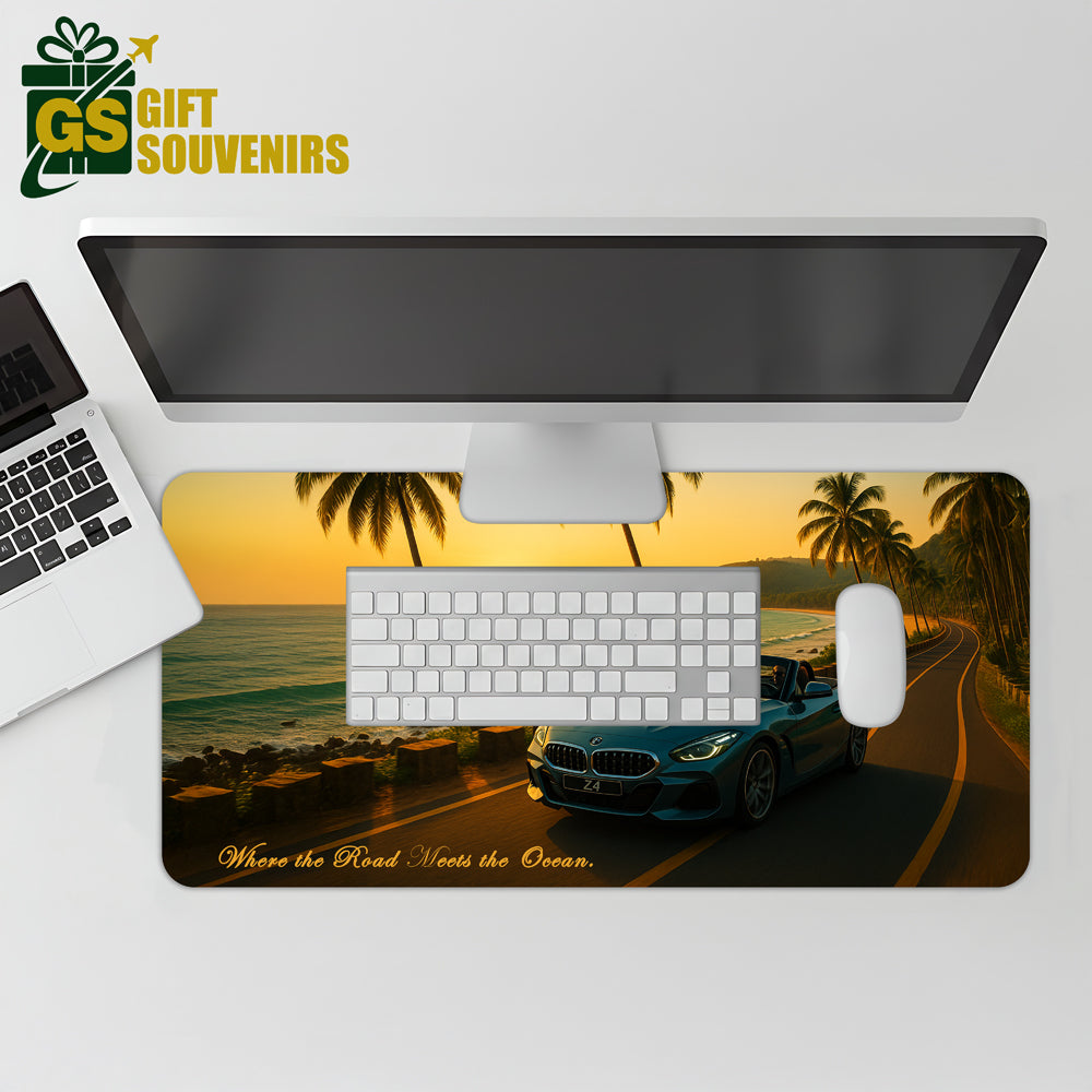 Where the Road Meets the Ocean – BMW Z4 Desk Pad | Desk Mat