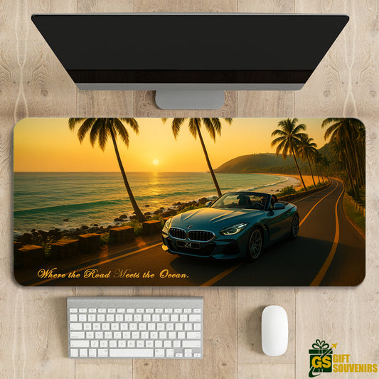 Where the Road Meets the Ocean – BMW Z4 Desk Pad | Desk Mat