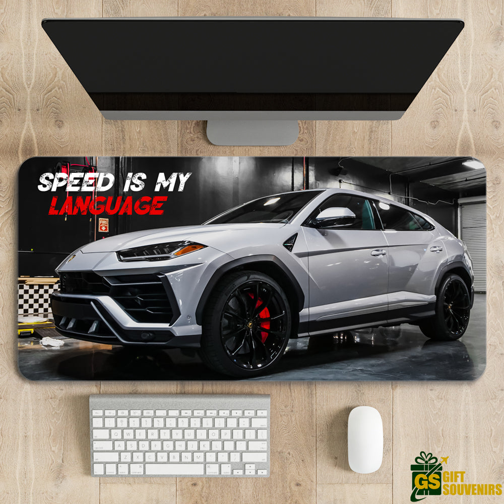 Speed Is My Language – Urus Inspired Desk Pad | Desk Mat