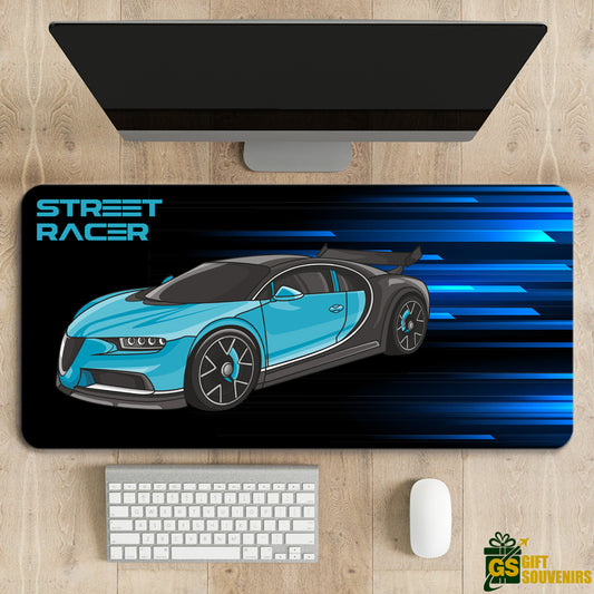 Street Racer Blue – Performance Desk Pad | Desk Mat
