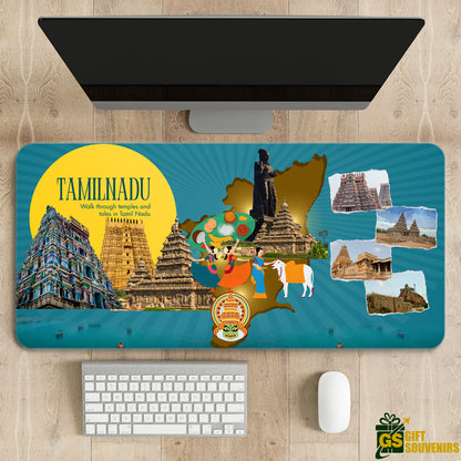 Tamil Nadu Trails – Temple & Culture Desk Pad | Desk Mat