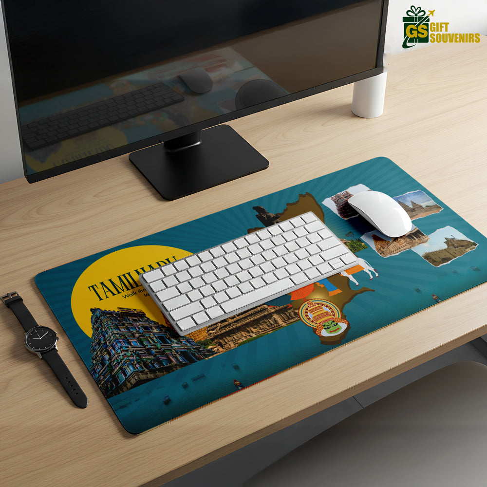 Tamil Nadu Trails – Temple & Culture Desk Pad | Desk Mat