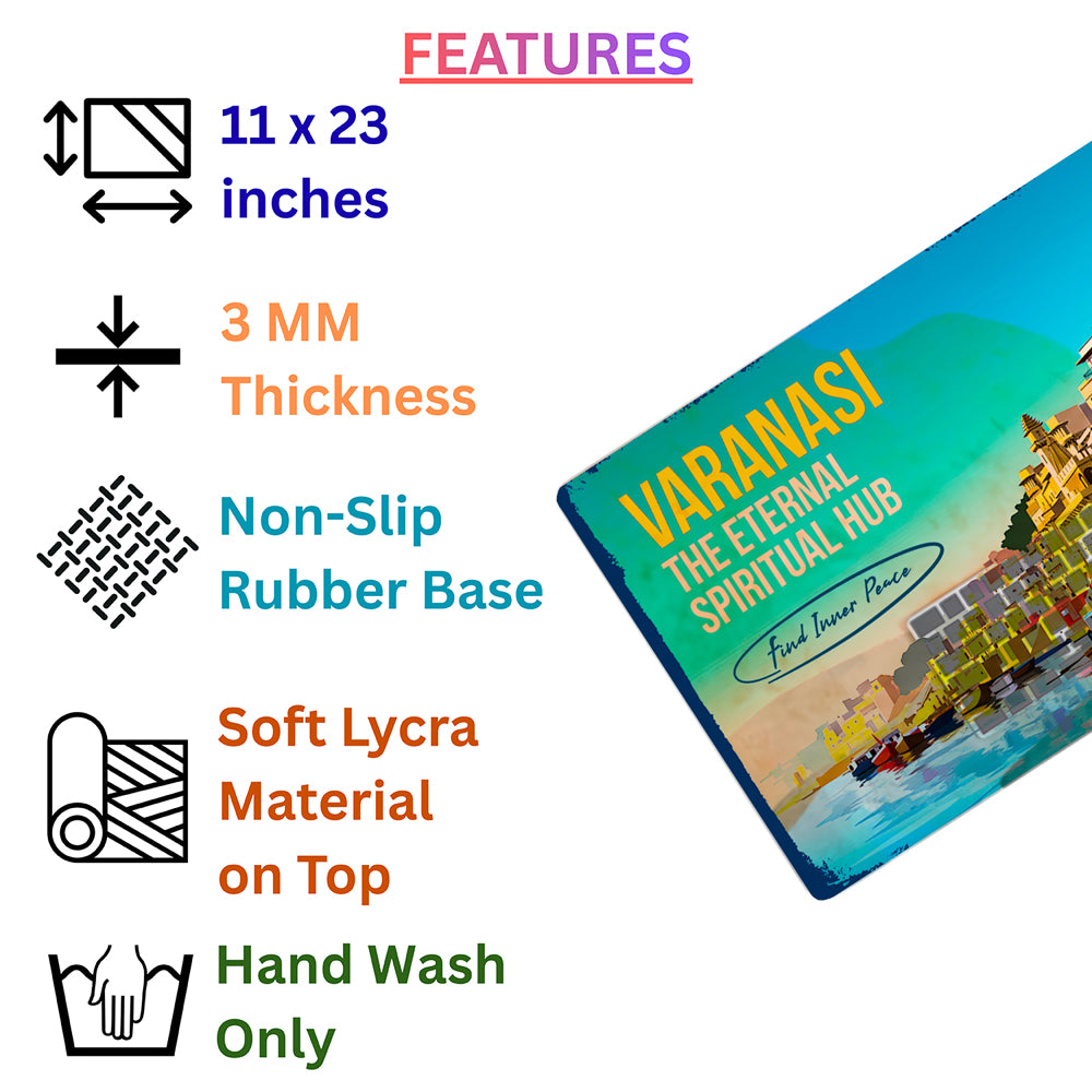 Varanasi Ghats – Eternal Spiritual Desk Pad | Desk Mat
