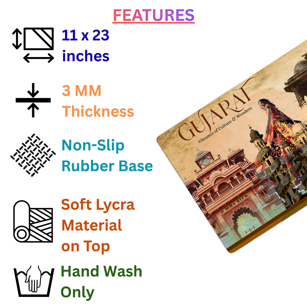 Vibrant Gujarat – Culture & Heritage Desk Pad | Desk Mat