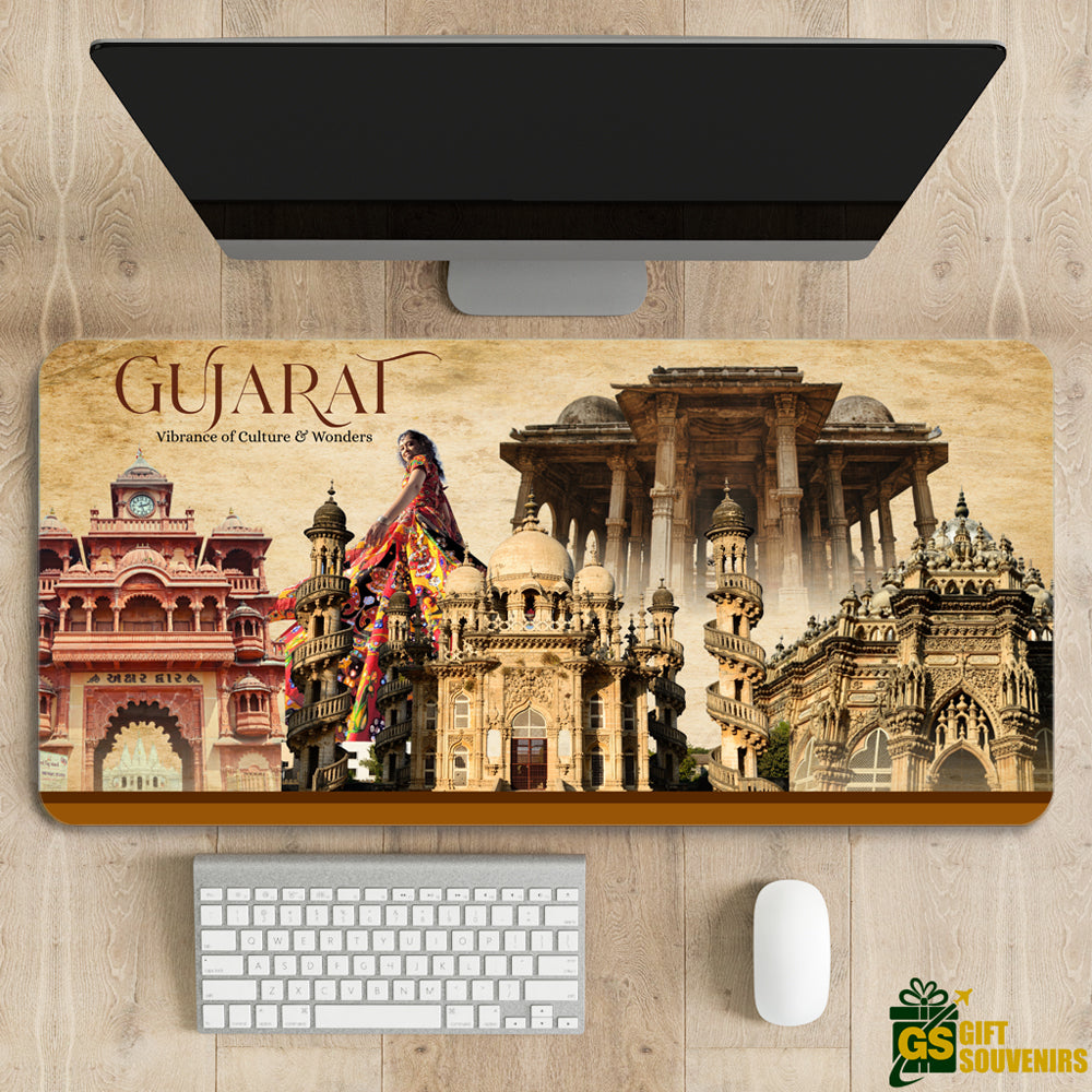 Vibrant Gujarat – Culture & Heritage Desk Pad | Desk Mat