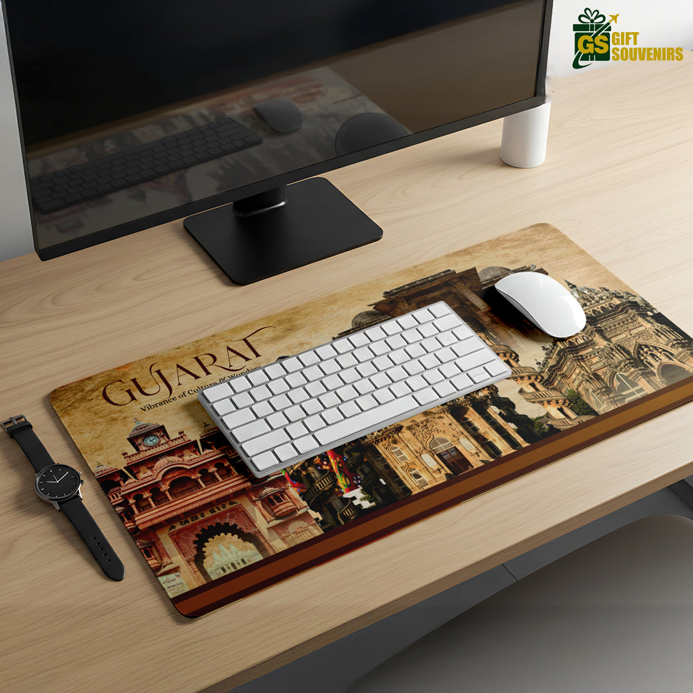 Vibrant Gujarat – Culture & Heritage Desk Pad | Desk Mat
